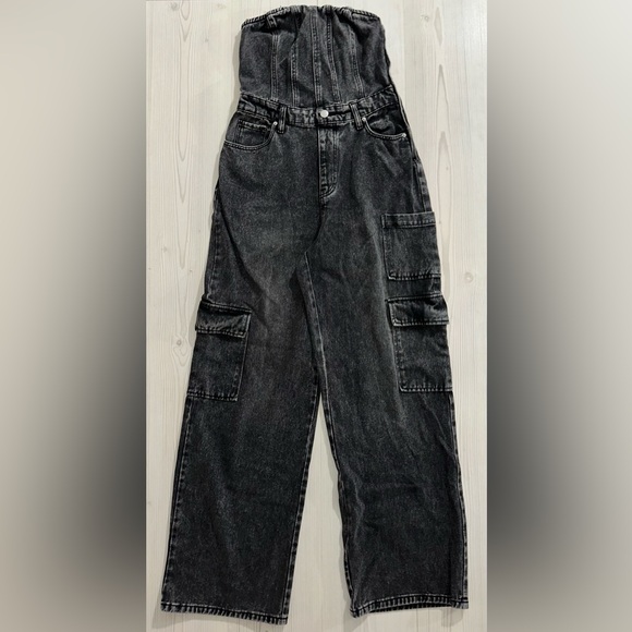 wild fable Pants - Wild Fable Black Denim Jumpsuit